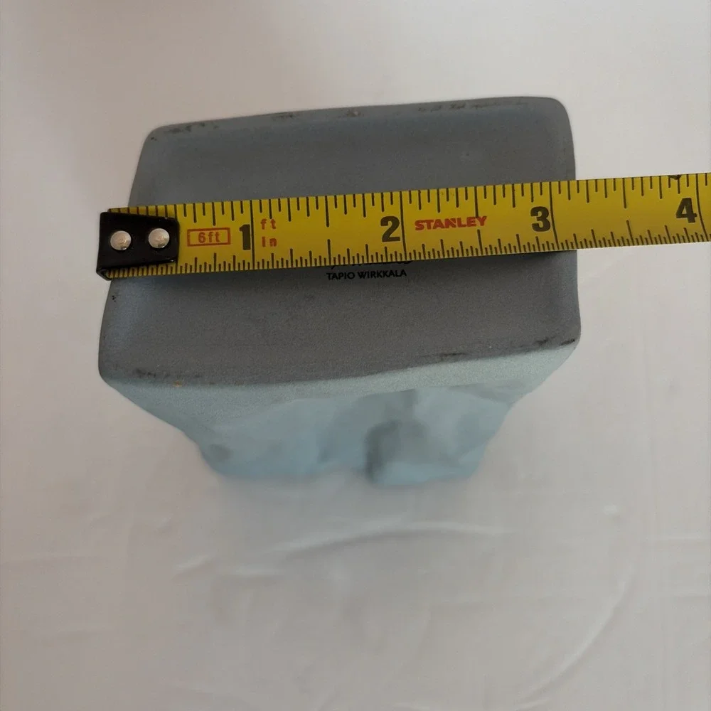Rosenthal Grey Paper Bag Vase Tutenvase Tapio Wirkkala Design Germany 4.25